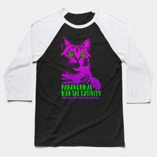 Paranormal Mental Cativity - Hypnotic Eyes Feline Fun aparel Baseball T-Shirt